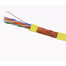 SFTP CAT6 LSZH Câble Fluke Testé Soild Nare Copper Yellow